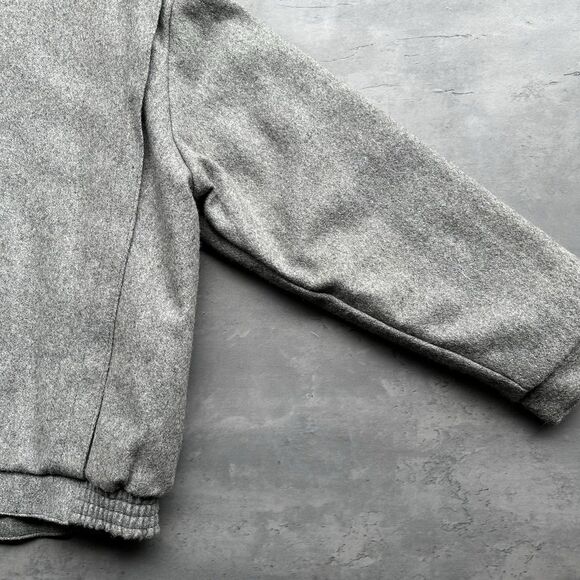 Vintage Hunt Club Wool Bomber Jacket Men’s XL – Made in USA – Gray Wool Blend - Picture 14 of 16